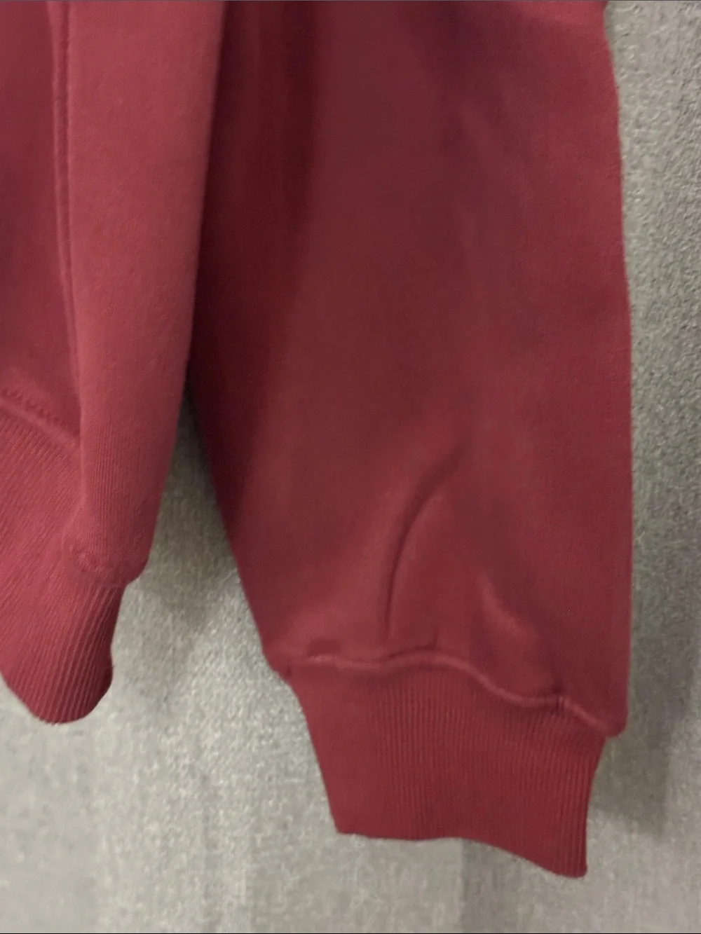 Pink Palm Puff Women's Maroon Hoodie - Picture 5 of 12